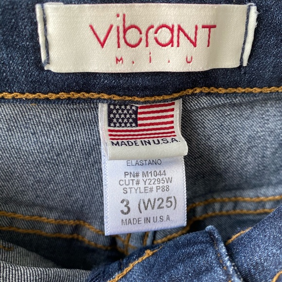 Vibrant U.S.A. Dark Wash High-Rise Skinny Jeans - Picture 5 of 5